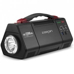 Estação de Energia Portátil ZEEPIN 155Watts 42000mAh Lithium 100W, AC, 10W LED