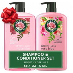 Shampoo e Condicionador 865 ml com Vitamina, Mosqueta e Extrato de Jojoba para Todos os Tipos de Cabelo, HERBAL ESSENCES HE6172, Rosa