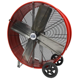MaxxAir Ventilador de Tambor de Aço, 5500 CFM, Vermelho