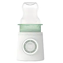 Aquecedor de Mamadeira Portátil à Prova de Vazamento com Duplo Aquecimento Rápido, Momcozy, Verde
