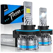 Kit Xenon Lâmpadas LED Branca 2000 Lumens 6500K, 2 Peças, FAHREN 9008, H13, Prateado