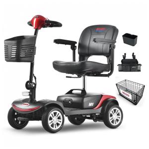 Cadeira de Rodas Elétrica Metro Mobility 4 Rodas para Idosos - Capacidade de 136 kg, Scooter Dobrável para Adultos, Bateria de Longa