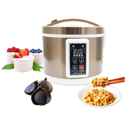 Fermentador Elétrico INTSUPERMAI Preto 5L Automático Controle Inteligente Alumínio Inox Iogurte Alho Preto Natto Multiuso 110V