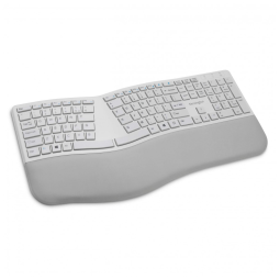 Teclado Ergonômico Dividido Sem Fio Recarregável Reduz a Tensão das Mãos, KENSINGTON K75402US, Cinza