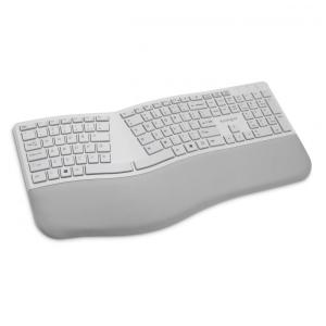 Teclado Ergonômico Dividido Sem Fio Recarregável Reduz a Tensão das Mãos, KENSINGTON K75402US, Cinza