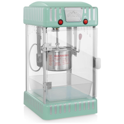 Máquina de pipoca retrô com chaleira de 0,09g e design vintage Olde Midway Popper de mesa em hortelã