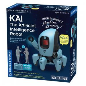 Robô Interativo com Inteligência Artificial para Aprendizado de Crianças via APP, Thames Kosmos, Azul