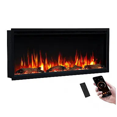 PuraFlame Herman,Lareira Elétrica Linear Inteligente