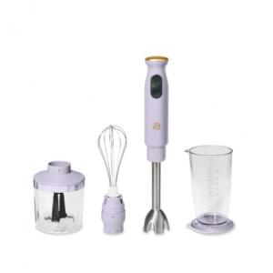 Mixer de mão Beautiful lavanda 400W 2 velocidades haste inox copo medidor mini processador 110V