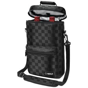 Bolsa Térmica Para Transporte de Vinhos até 2 Garrafas, OPUX, Preto