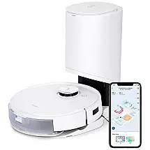 Robô Aspirador e Mop ECOVACS DEEBOT TEO+ Branco com Base Autoesvazio 2,5L Mapeamento Laser 3000Pa