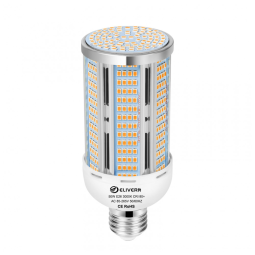 Lâmpada de Milho LED 50W - 6000 Lumens - Branco Quente 3000K - Base E26/E27 - Iluminação Brilhante para Casa, Garagem, Jardim