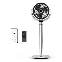 Ventilador Pedestal com Oscilação Omnidirecionais de 150°+120°, 6 Modos, 9 Velocidades, Temporizador 12H, Controle Remoto e APP, 110V, Dreo