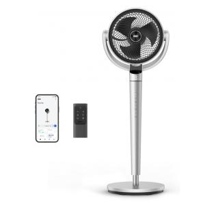 Ventilador Pedestal com Oscilação Omnidirecionais de 150°+120°, 6 Modos, 9 Velocidades, Temporizador 12H, Controle Remoto e APP, 110V, Dreo