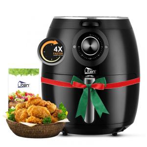 Fritadeira Elétrica AirFryer 5L de Capacidade e Temporizador, 1700W 110V, UTEN HF 155, Preto