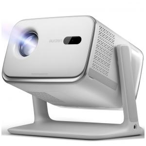 Mini Projetor Aurzen Cinza Google TV WiFi Bluetooth Dolby Audio 1080P Boom Mini 120W