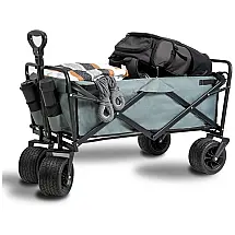 Carrinho Dobrável para Camping e Jardim, Capacidade 80kg, Sundale Outdoor, Cinza