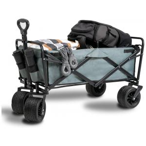 Carrinho Dobrável para Camping e Jardim, Capacidade 80kg, Sundale Outdoor, Cinza