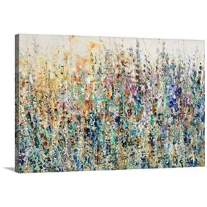GREATBIGCANVAS Quadro Decorativo Pintado Flores Coloridas 121 x
