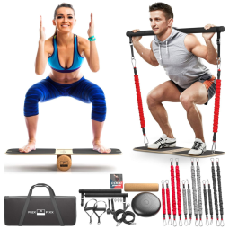 Kit de Acessórios Multifuncionais para Treino em Casa, 12 Peças, FLEXFIXX, Preto