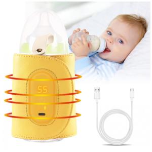 Hansilk Aquecedor de Mamadeira 2 em 1, Aquece e Esteriliza, USB, Tamanho Padrão, Amarelo