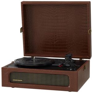 Vitrola Toca Discos 3 Velocidades, com USB, 45 RPM, 110v, CROSLEY CR8017B BR, Marrom