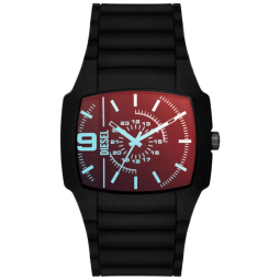 Relógio Masculino Analógico de Quartzo com Pulseira de Silicone, Diesel DZ2166, Preto