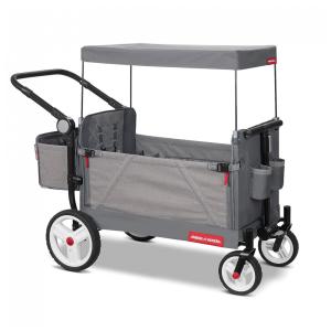 Carrinho de Bebê e Passeio Dobrável e Multifuncional, Peso Máximo 54 kg, RADIO FLYER 3971Z, Cinza