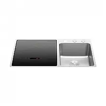 Lava-Louças 3 em 1 Integrado à Pia FOTILE SD2F-P5L Aço Inox Vidro Temperado Limpeza 360° 1500W 120V