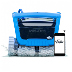 Dolphin Nautilus Titan (Atualizado 2026) Aspirador Robótico Wi-Fi para Piscina, Escovação Linha d'Água, Filtração Multicamadas