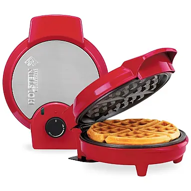 Máquina de waffles antiaderente grande,