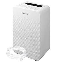 Desumidificador para Grandes Ambientes Remove até 70 Litros com Tanque de 5L de Drenagem, HUMSURE, Branco