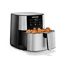 Fritadeira Elétrica Capacidade 7.5 L Antiaderente 1700W, 110V, CHEFMAN TurboFry, Prateado