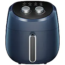 ALLCOOL Fritadeira Elétrica AirFryer 4L com 8 Funções e Controle Digital, 110V, Azul