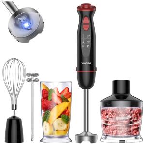 VAVSEA Mixer 5 em 1 com 12 Velocidades e Acessórios, 1000W, 110V, Preto