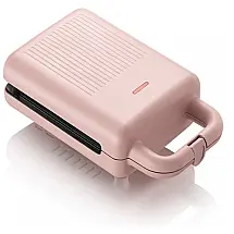 Sanduicheira Antiaderente 600W, rosa, 220v, AASDF, Rosa