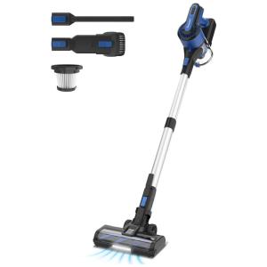 Aspirador de Pó sem Fio 8 em 1 Potente 26 Kpa até 45 Min de Ação, 110V 350W, POWEART V870, Azul