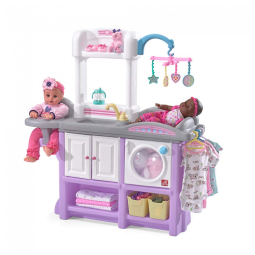 Berçário Playset Love Care Deluxe para Crianças. Compacto e Durável, com Berço, Trocador Incluso. Step2
