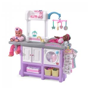 Berçário Playset Love Care Deluxe para Crianças. Compacto e Durável, com Berço, Trocador Incluso. Step2