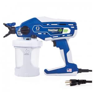 Pistola de Pintura Graco TrueCoat 360 Pulverizador de Tinta Elétrico, Velocidade Dupla, Com Fio, Capacidade de 1,89L, Pintura Rápida