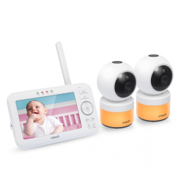 Babá Eletrônica, Monitor 270 com Luz Noturna Coloridas, VTECH VM5463 2, Branco