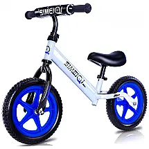 Bicicleta sem Pedal com Assento e Guidão Confortáveis para Crianças de 2 a 5 Anos, Simeiqi, Azul
