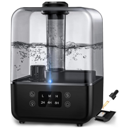 Umidificador Ultrassônicos 4.5L, com Desligamento Automático,Ultra Silencioso, MIKIKIN, Branco