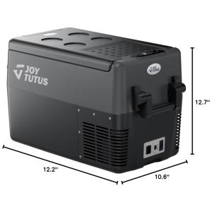 Geladeira, Cooler Portátil Automotivo 32L, com Controle de Temperatura, 60W, 12V, JOYTUTUS, Preto