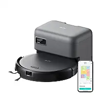Robô Aspirador eufy C10 Preto Auto esvaziamento 3L LiDAR 4000Pa Ultra Slim 7,2cm 120V