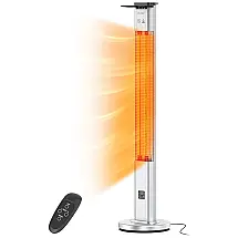 Aquecedor Externo Elétrico Infravermelho com IP65 à Prova D'água, 3 Modos de Aquecimento, Temporizador de 9H e Controle Remoto, 110V 1500W