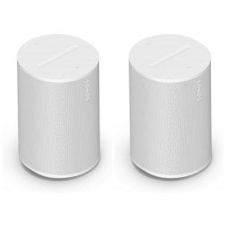 Sonos Era 100 Caixa de Som Inteligente com Dolby Atmos, Áudio Espacial 3D, Wi-Fi 6, Bluetooth 5.3, USB-C, Controle por Voz – Branco Fosco