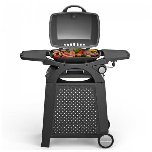 Churrasqueira a Gás 11.500 BTU com 1 Queimador em Aço Inoxidável, MASTER COOK, Preto