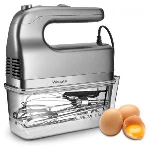 Batedeira de Mão Elétrica com 5 Velocidades e 4 Acessórios 350W, 110v, GDOR HM315S, Cinza