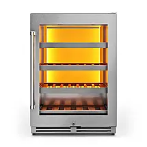 Adega Climatizada Thor Kitchen 150L (5,3 cu ft) 45 Garrafas Zona Única Inox 120V